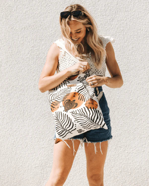 Sand Cloud Retro Turtles Everyday Tote Beach bag surferswarehouse.myshopify.com