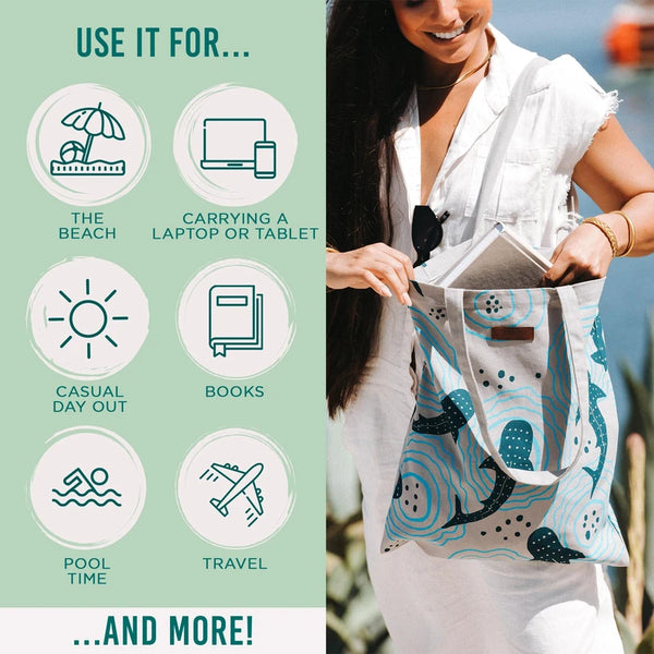 Sand Cloud Shark Ripples Everyday Tote