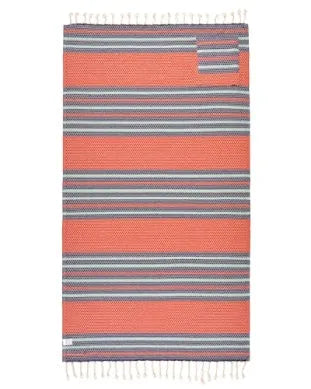 Sand Cloud Towel - Candy Stripe Dobby with zipper pocket beach towel surferswarehouse.myshopify.com