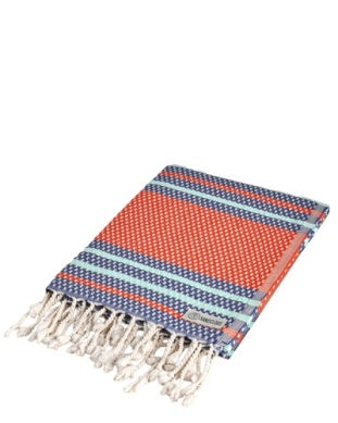 Sand Cloud Towel - Candy Stripe Dobby with zipper pocket