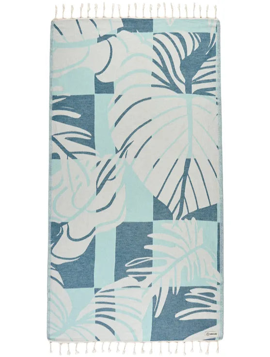 Sand Cloud Towel - Cutleaf tropical leaves design beach towel surferswarehouse.myshopify.com