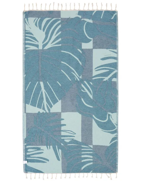 Sand Cloud Towel - Cutleaf tropical leaves design beach towel surferswarehouse.myshopify.com