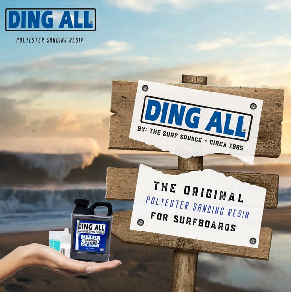 DING ALL SURFBOARD REPAIR ULTRA CLEAR POLYESTER SANDING RESIN DING ALL ULTRA CLEAR POLYESTER SANDING RESIN Surfboard Repair surferswarehouse.myshopify.com
