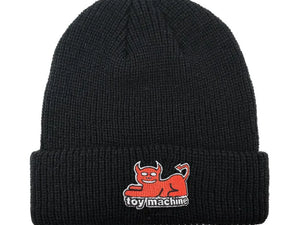 TOY MACHINE DEVIL CAT DOCK BEANIE Hats surferswarehouse.myshopify.com