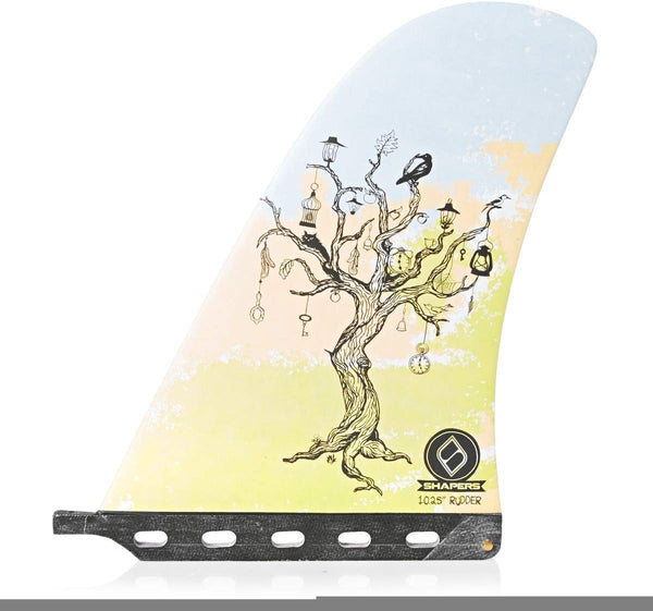Shapers Surf & SUP Center Single Fin – Logger Series Rudder “Tree of Life” 10.250" surfboard fins surferswarehouse.myshopify.com