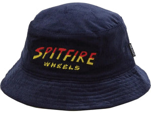 Spitfire Wheels Hellhound Bucket Hat - Blue Corduroy Bucket Hat surferswarehouse.myshopify.com