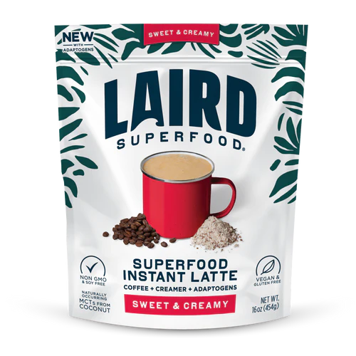 LAIRD Superfood Sweet and Creamy Instant Latte with Adaptogens