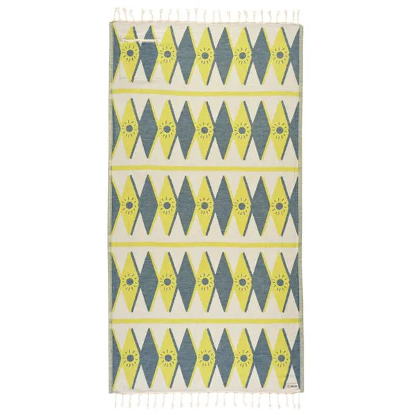 Sand Cloud Towel - Tartan with zipper pocket beach towel surferswarehouse.myshopify.com