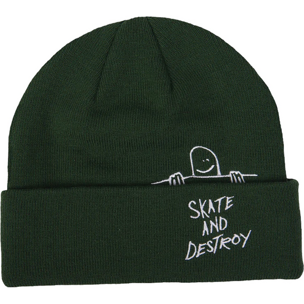 Thrasher Gonz SAD Fold Beanie Forest Green - Skate and Destroy
