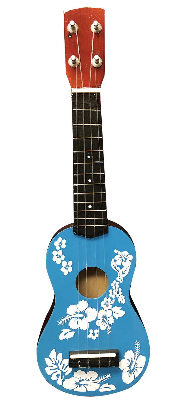 Ukulele Floral Face Painted 20"