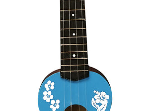 Ukulele Floral Face Painted 20" surfing accessories surferswarehouse.myshopify.com