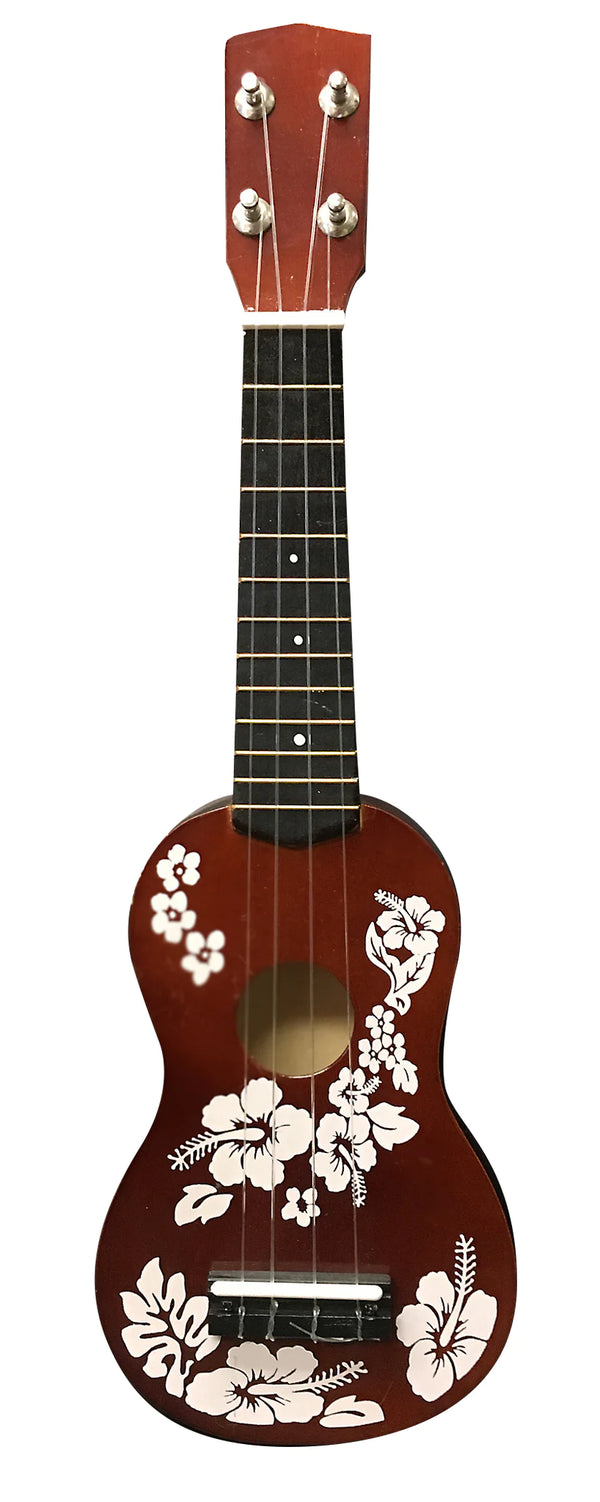 Ukulele Floral Face Painted 20"