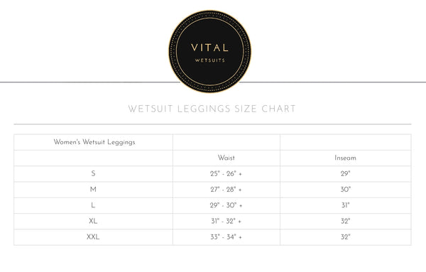 2MM Vital  Wetsuit Legging  Vital Surf Gear