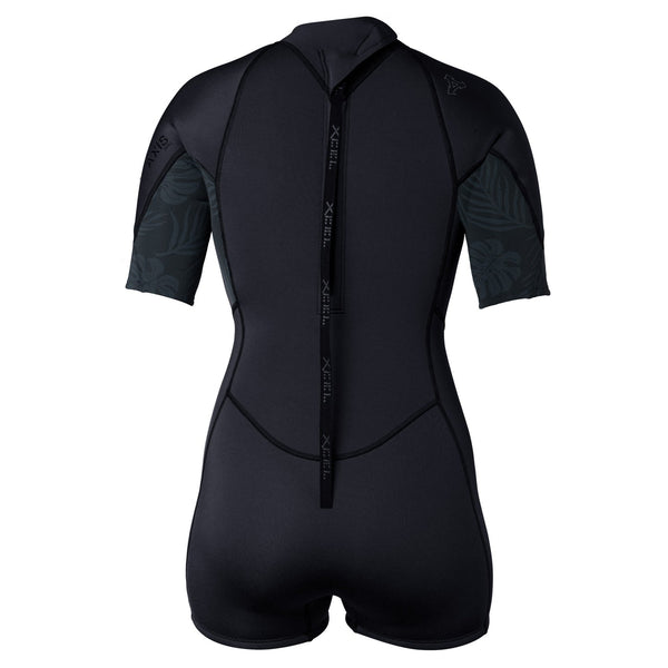 Women's Axis Short Sleeve Spring Wetsuit Short Cut  2mm Rear Zipper