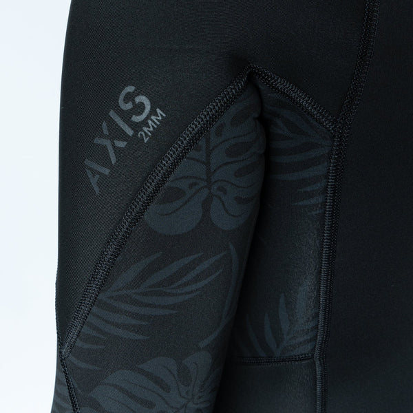 Women's Axis Short Sleeve Spring Wetsuit Short Cut  2mm Rear Zipper