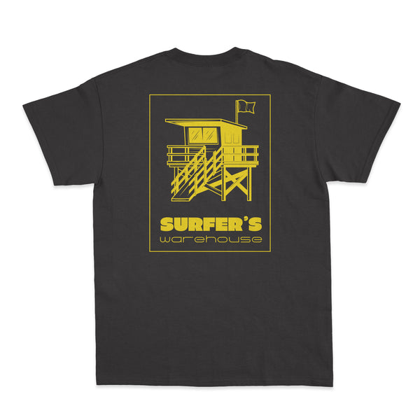 Surfer's Warehouse Beach/Lifeguard Stand T-Shirt Ormond Beach Surf shop  Surfer's Warehouse Beach/Lifeguard Stand T-Shirt Apparel & Accessories surferswarehouse.myshopify.com