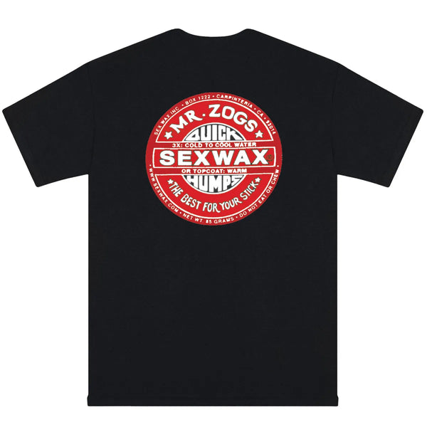 MR. ZOGS SEX WAX RED LOGO BLACK TEE SHIRT - surferswarehouse MR. ZOGS SEX WAX RED LOGO BLACK TEE SHIRT Shirts & Tops surferswarehouse.myshopify.com