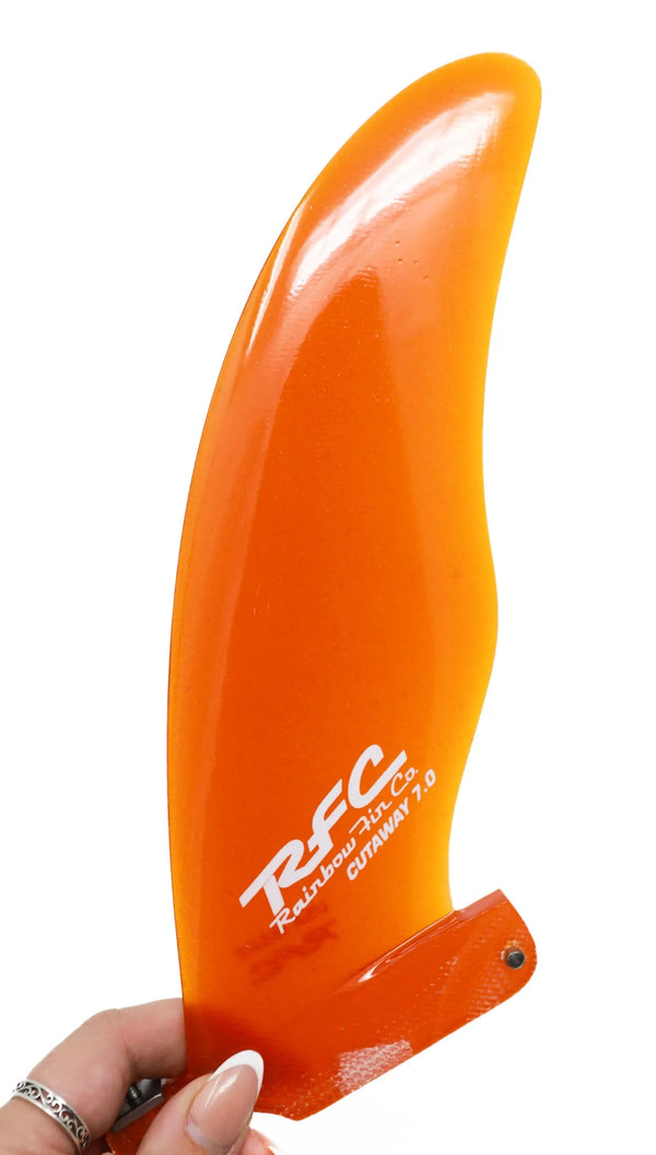 RAINBOW FIN CO. CUTAWAY SURFBOARD FIN / 7 INCH surfboard fins surferswarehouse.myshopify.com
