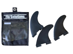 Fin Solutions G-5 Superior Composite Surfboard Fins - FCSII Base - Black surfboard fins surferswarehouse.myshopify.com