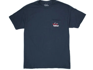 GREG NOLL CLASSIC OVAL POCKET TEE - surferswarehouse GREG NOLL Classic oval logo pocket tee dark blue product_type surferswarehouse.myshopify.com