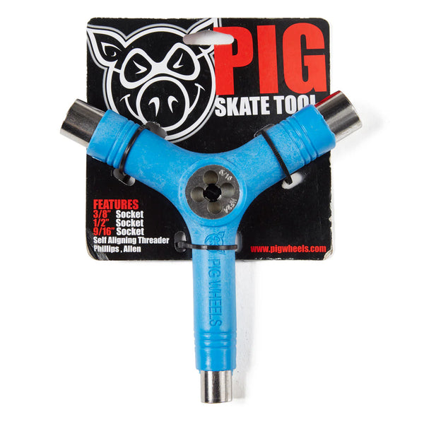 Blue Skate tool  Pig  PIG TRI-SOCKET THREADER SKATE TOOL product_type surferswarehouse.myshopify.com