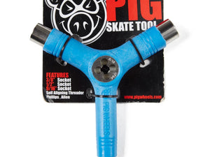 Blue Skate tool  Pig  PIG TRI-SOCKET THREADER SKATE TOOL product_type surferswarehouse.myshopify.com