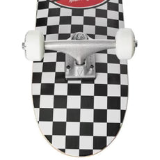 Rad Checker White and Black 7.75" Skateboard