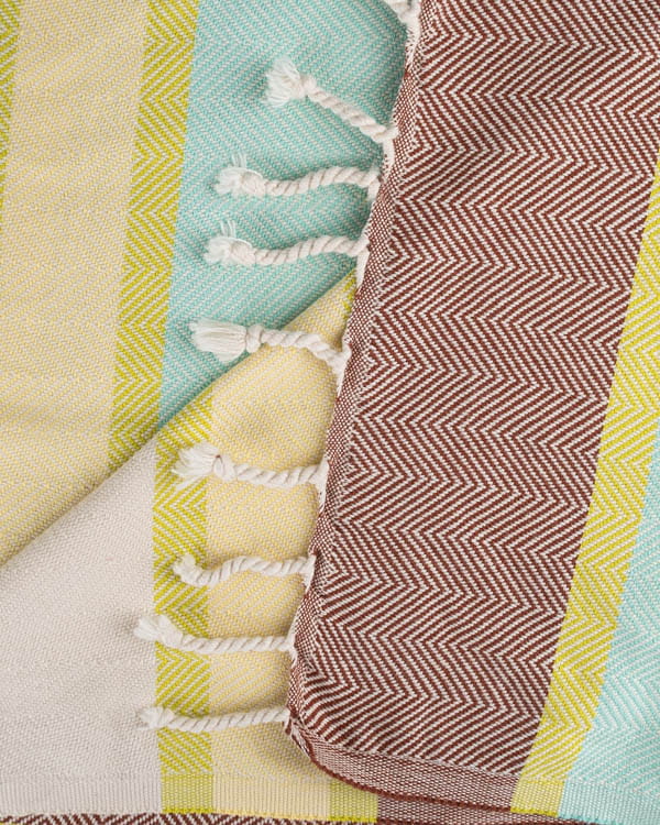 Sand Cloud Towel - Regency Stripe Herringbone Weave - Surfers Warehouse