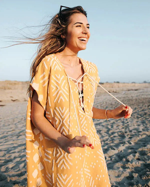Sand Cloud Adobe Mud cloth Cover Up yellow3 Sand Cloud Adobe Mudcloth Cover Up beach clothing surferswarehouse.myshopify.com