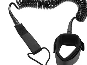 Blocksurf Coiled SUP Leash, Ankle Attach - Surfers Warehouse