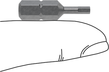 Surfboard fin screw tool bit