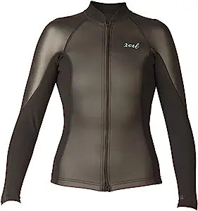 XCEL Women's Axis Smooth skin Front Zip Wetsuit Top 2/1mm
