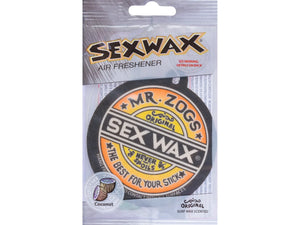 Bring the smell of Mr. Zog's Coconut Sexwax into your car, office or home with  Sexwax Air Fresheners. ZOGS SEX WAX AIR FRESHENER surfing accessories surferswarehouse.myshopify.com
