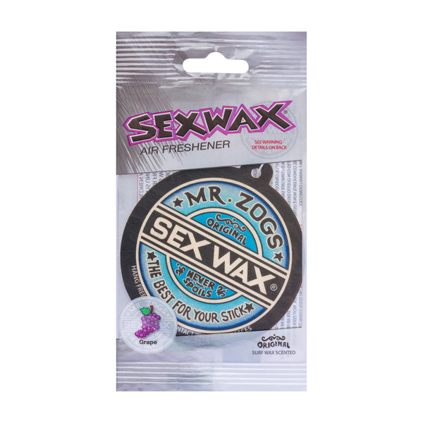 Bring the smell of Mr. Zog's Grape Sexwax into your car, office or home with Sexwax Air Fresheners.