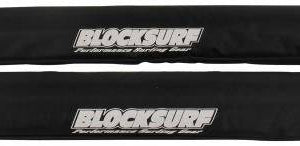 Block Surf Long Aero Rack Pads - Black - surferswarehouse