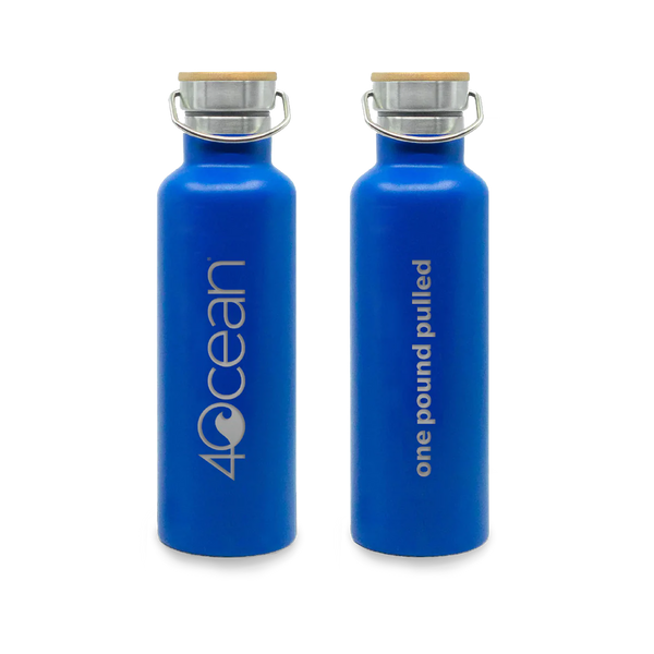 <span style="text-decoration: underline;"><strong>4Ocean Reusable Water Bottle:</strong></span> One pound of trash recovered from the world’s oceans, rivers