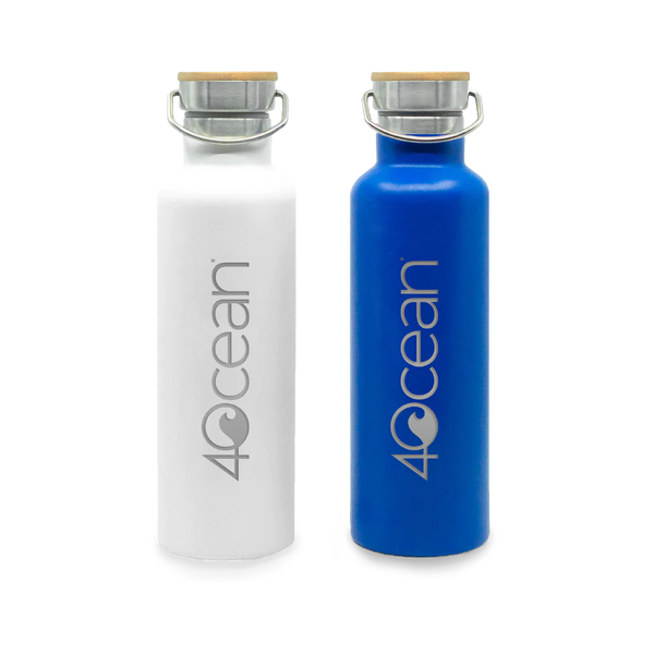 <span style="text-decoration: underline;"><strong>4Ocean Reusable Water Bottle:</strong></span> One pound of trash recovered from the world’s oceans, rivers