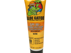 ALOE GATOR SPF 40+ WATER RESISTANT PROTECTIVE LOTION - surferswarehouse