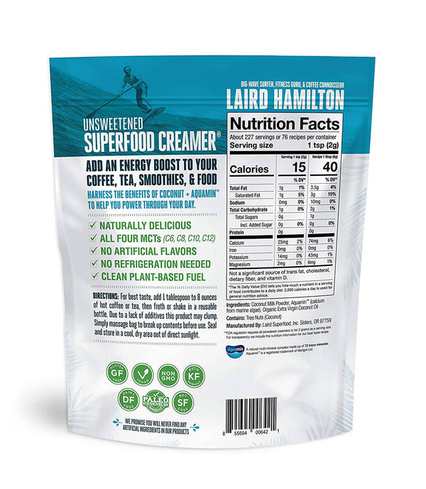 LAIRD UNSWEETENED SUPERFOOD CREAMER® - surferswarehouse