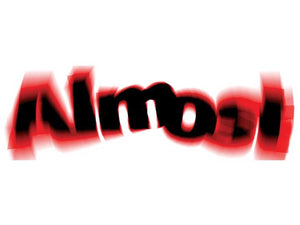 ALMOST "BLUR" STICKER product_type surferswarehouse.myshopify.com