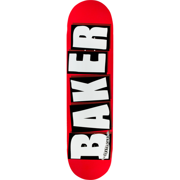 BAKER BRAND LOGO MINI DECK - 7.3" RED/WHITE