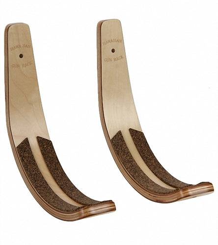 Surfboard wall rack best sale wood