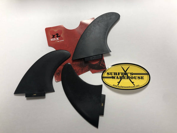 THE RED X SURFBOARD  FINS SYSTEM (SET OF 3)