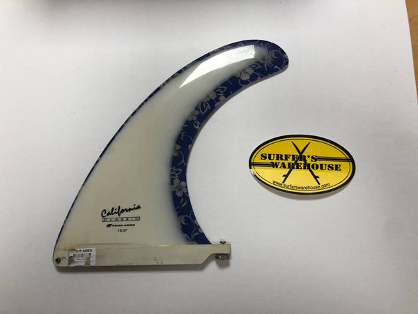 TRUE AMES CALIFORNIA CLASSIC LONGBOARD FIN / SILVER - surferswarehouse