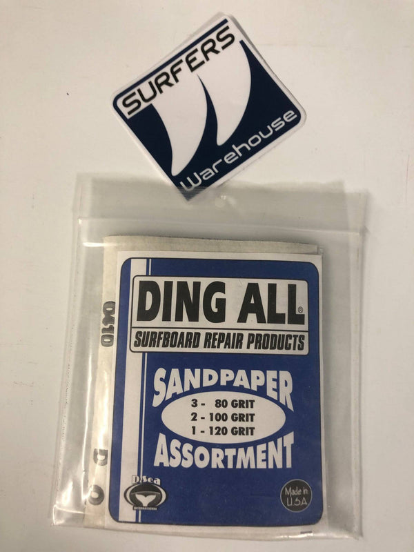 DING ALL  Surfboard repair products      Sandpaper Assortment pack - surferswarehouse DING ALL  Surfboard repair products      Sandpaper Assortment pack Surfboard Repair surferswarehouse.myshopify.com