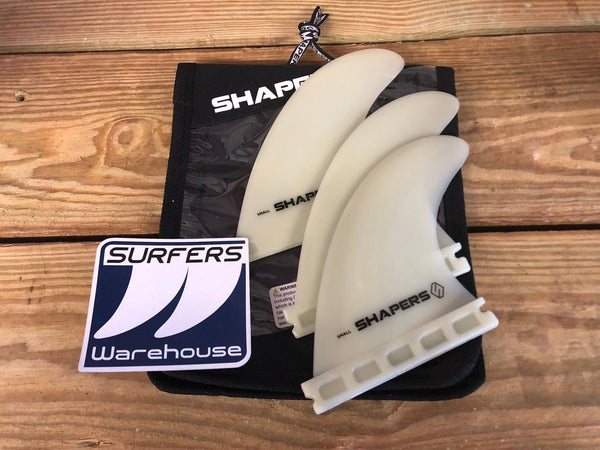 Shapers Fiber Flex surfboard fins set of three for Futures - surferswarehouse