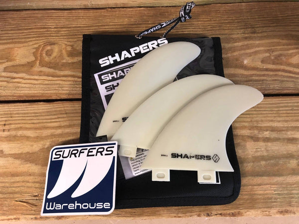 Shapers Fiber Flex surfboard fins set of three for FCS 