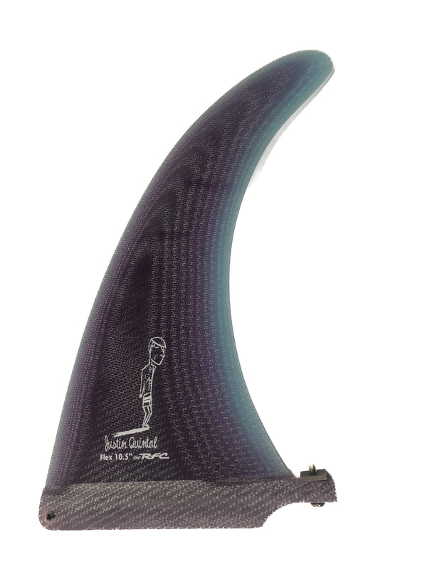 RAINBOW FIN. CO JUSTIN QUINTAL FLEX LONGBOARD FIN / TWO SIZES - surferswarehouse