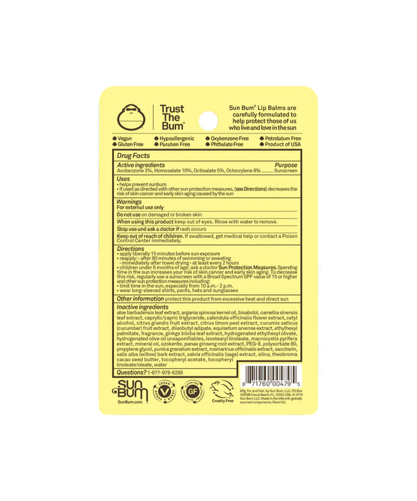 SUN BUM ORIGINAL SPF 30 SUNSCREEN LIP BALM - surferswarehouse SUN BUM ORIGINAL SPF 30 SUNSCREEN LIP BALM Sun Care surferswarehouse.myshopify.com