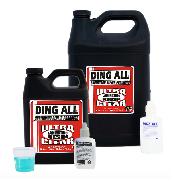 DING ALL SURFBOARD REPAIR ULTRA CLEAR LAMINATING RESIN 